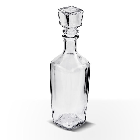 Бутылка (штоф) "Элегант" стеклянная 0,5 литра с пробкой  в Ульяновске